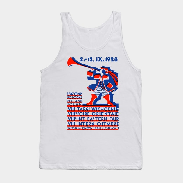 1928 Lwow Eastern International Fair Tank Top by historicimage